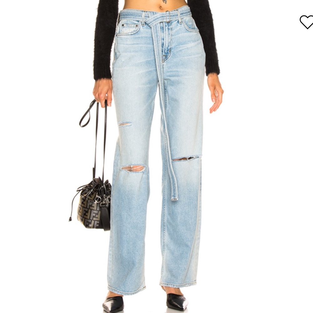 🎉HP🎉Cotton Citizen Boyfriend Jean in Light Grey - Picture 2 of 8
